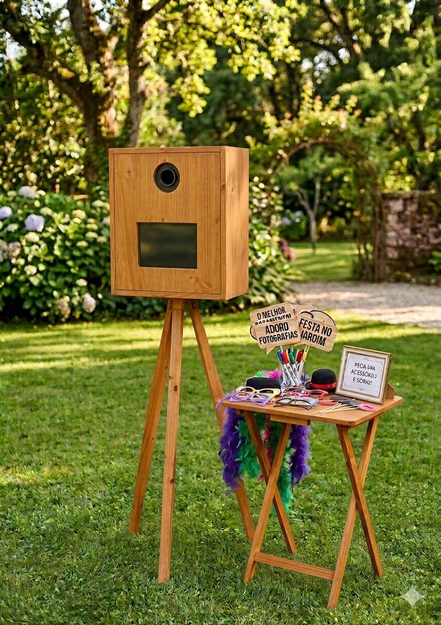 Photobooth de qualidade premium para casamentos, batizados, aniversários e eventos corporativos em Portugal